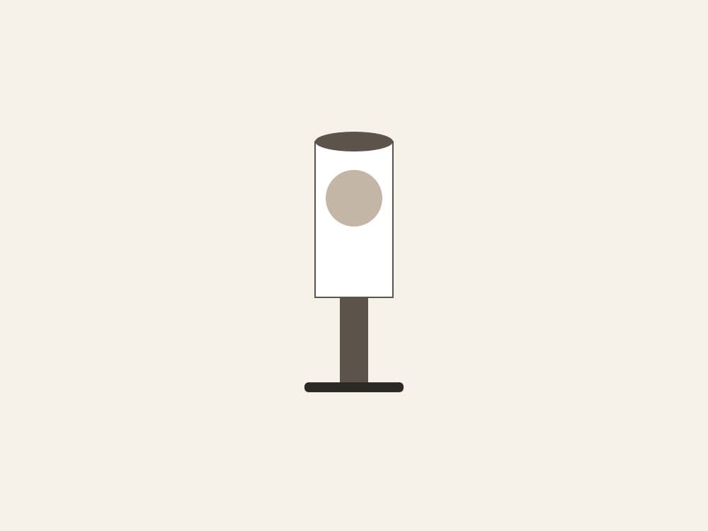 Lampe LED publicitaire, gravure de la marque